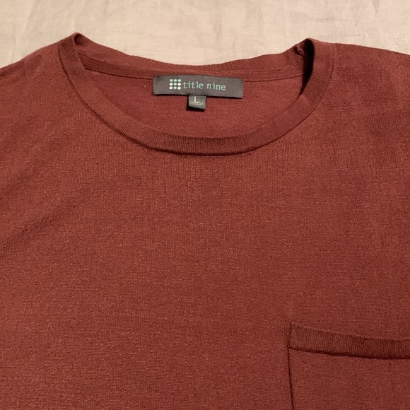 Title Nine Women’s Offsite Synergy Crew Neck Sweater Stripe SZ Large - Picture 7 of 11